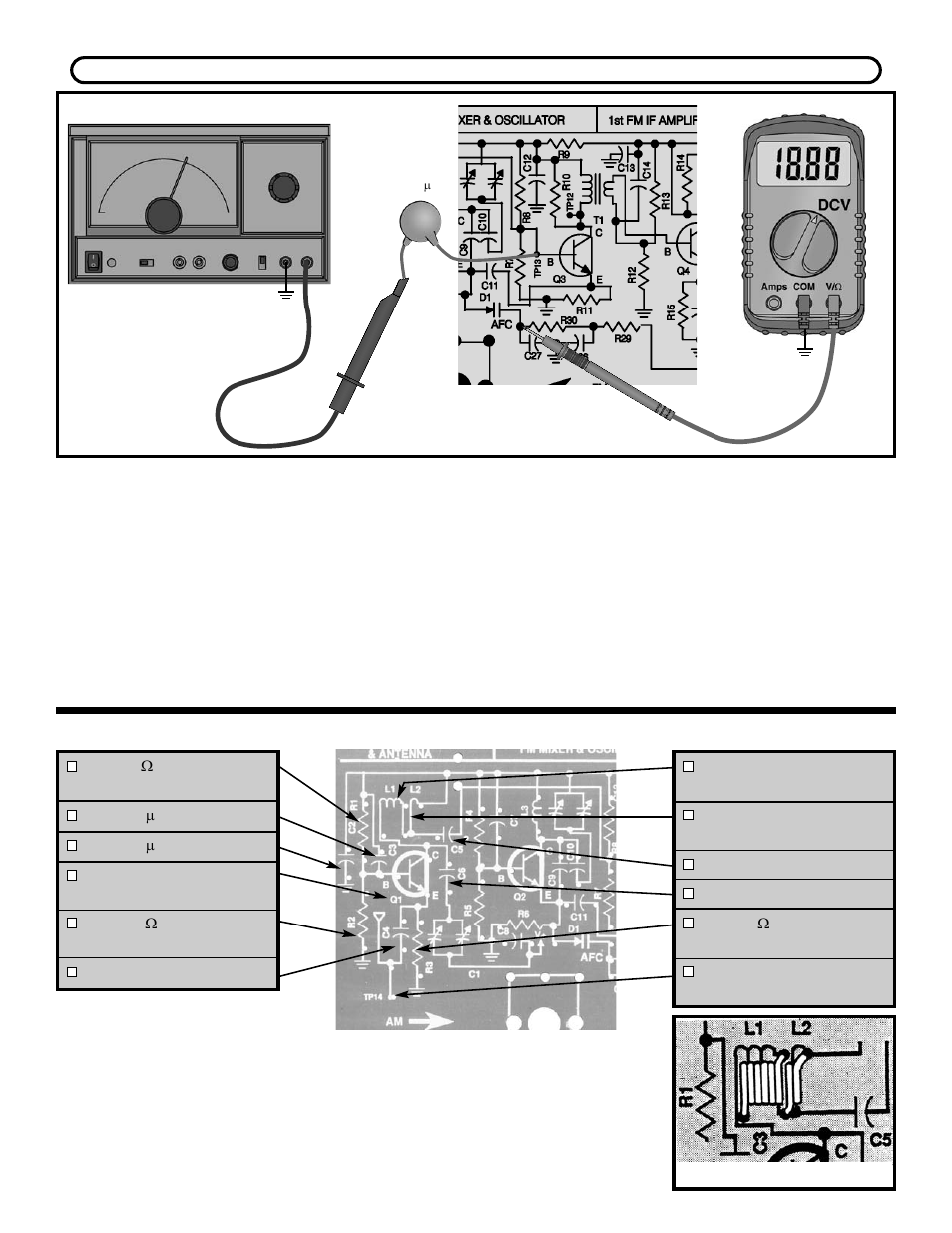 Rf amplifier assembly instructions | Elenco AM/FM Radio Kit User Manual | Page 55 / 64