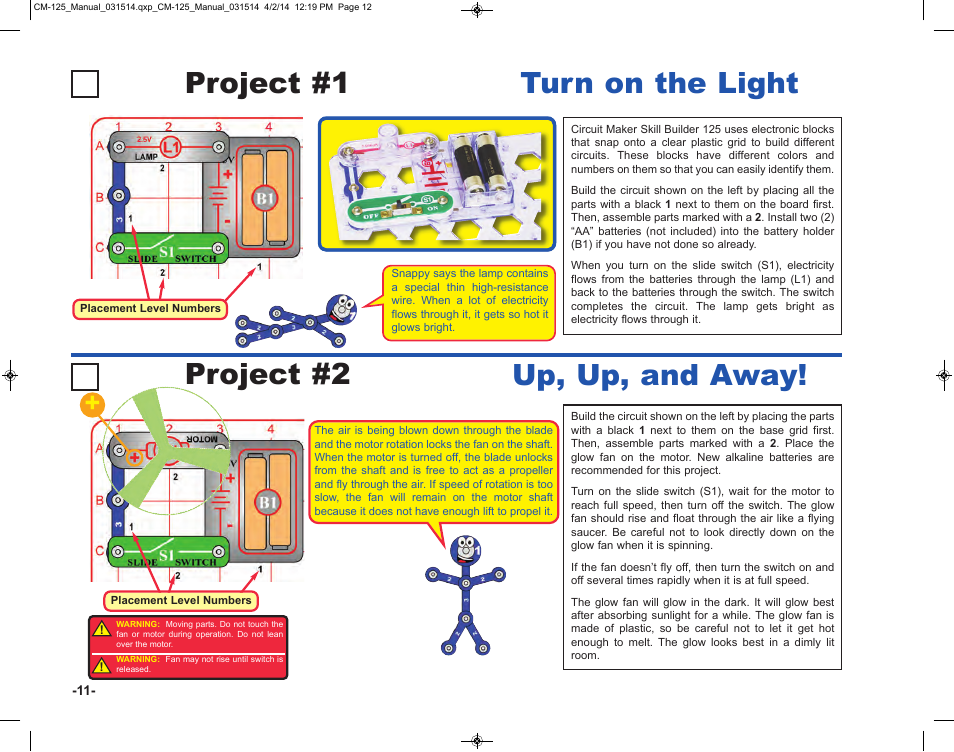 Elenco Circuit Maker Skill Builder 125 User Manual | Page 12 / 64