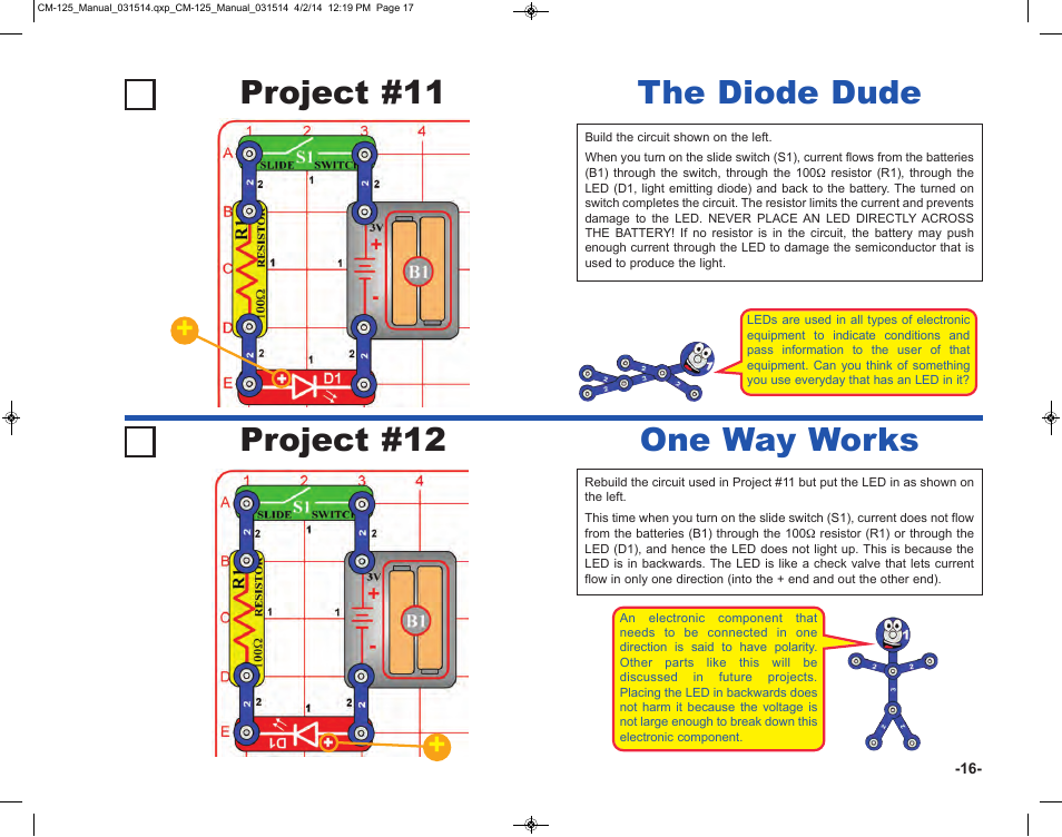 Elenco Circuit Maker Skill Builder 125 User Manual | Page 17 / 64