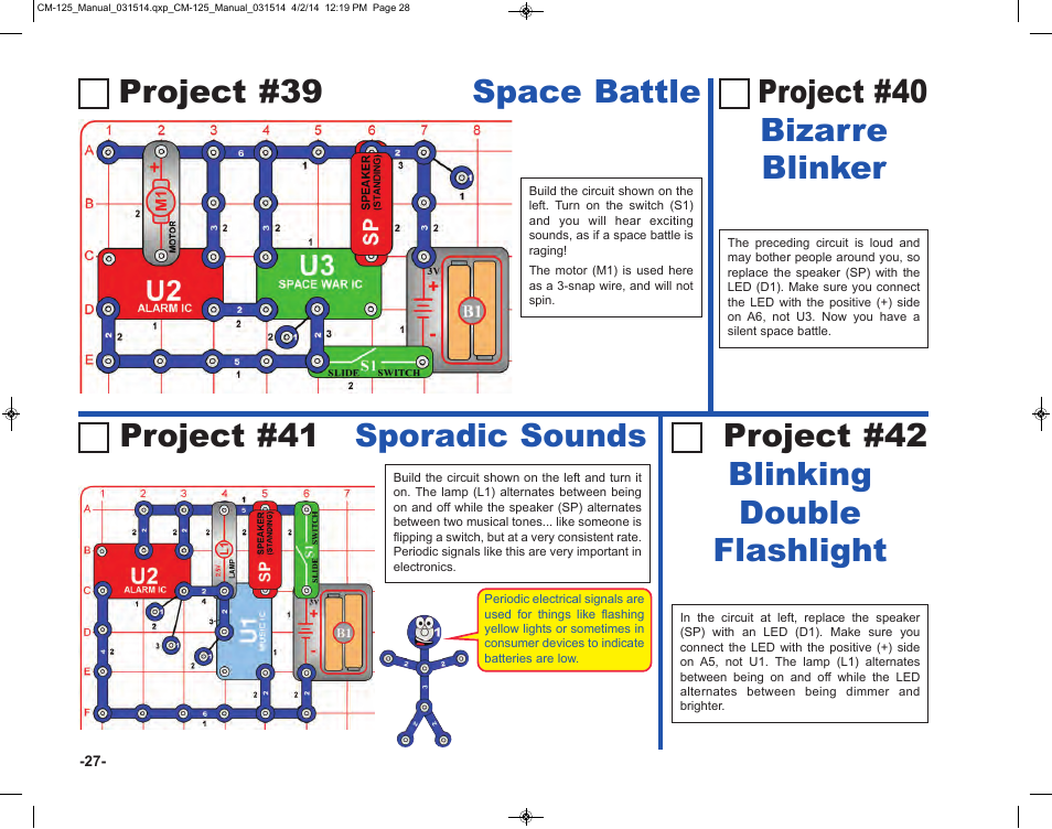 Elenco Circuit Maker Skill Builder 125 User Manual | Page 28 / 64