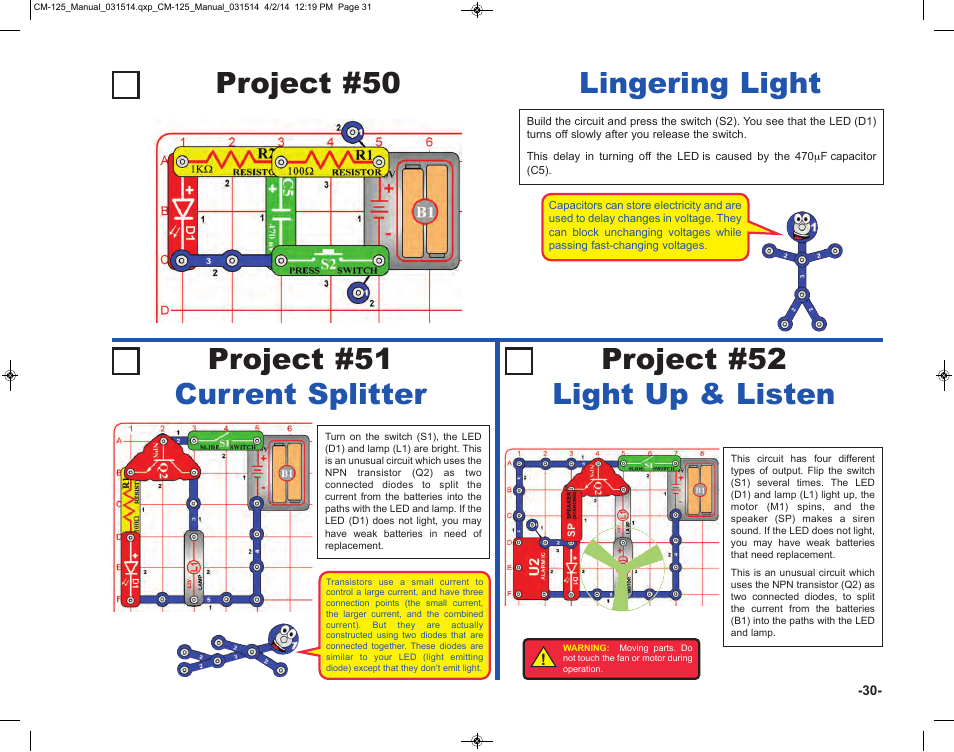 Elenco Circuit Maker Skill Builder 125 User Manual | Page 31 / 64