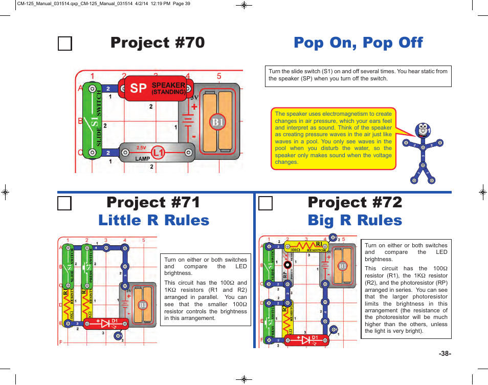 Elenco Circuit Maker Skill Builder 125 User Manual | Page 39 / 64