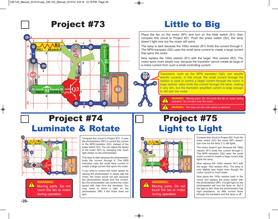 Elenco Circuit Maker Skill Builder 125 User Manual | Page 40 / 64