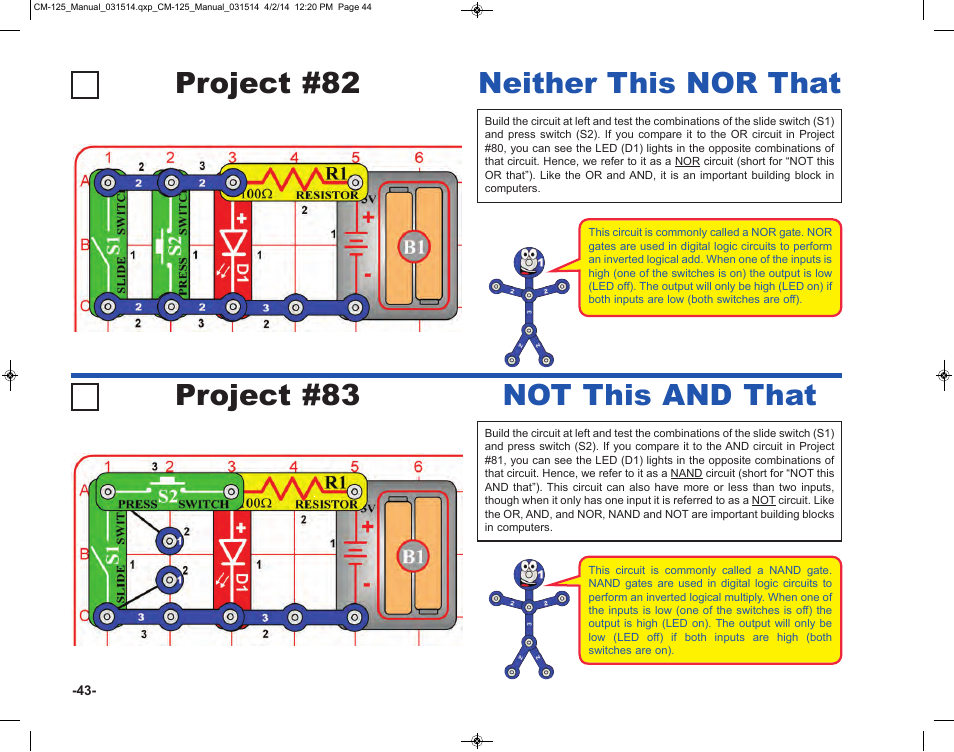 Elenco Circuit Maker Skill Builder 125 User Manual | Page 44 / 64