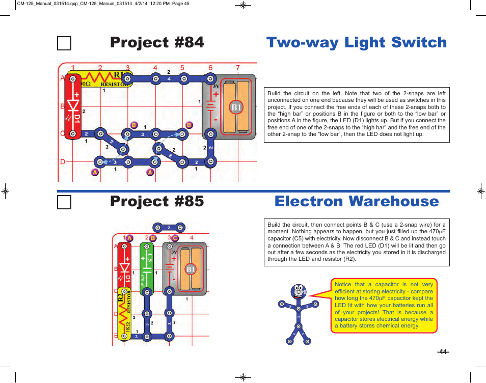 Elenco Circuit Maker Skill Builder 125 User Manual | Page 45 / 64
