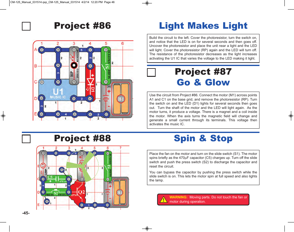 Elenco Circuit Maker Skill Builder 125 User Manual | Page 46 / 64