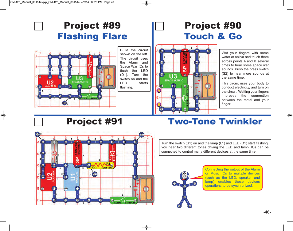 Elenco Circuit Maker Skill Builder 125 User Manual | Page 47 / 64