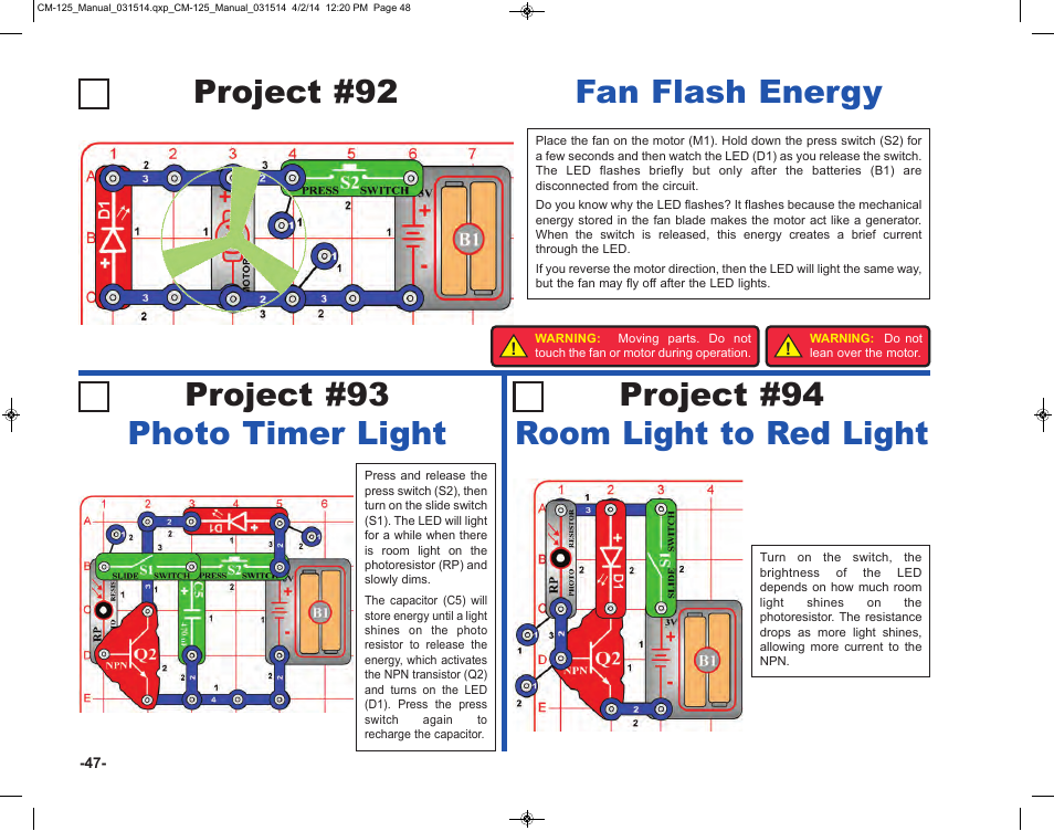 Elenco Circuit Maker Skill Builder 125 User Manual | Page 48 / 64