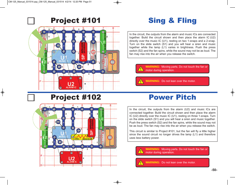 Elenco Circuit Maker Skill Builder 125 User Manual | Page 51 / 64