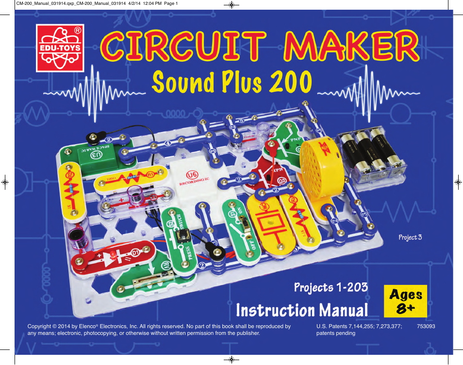 Elenco Circuit Maker Sound Plus 200 User Manual | 80 pages