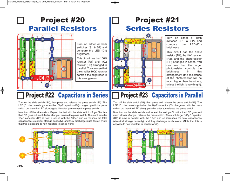 Elenco Circuit Maker Sound Plus 200 User Manual | Page 20 / 80