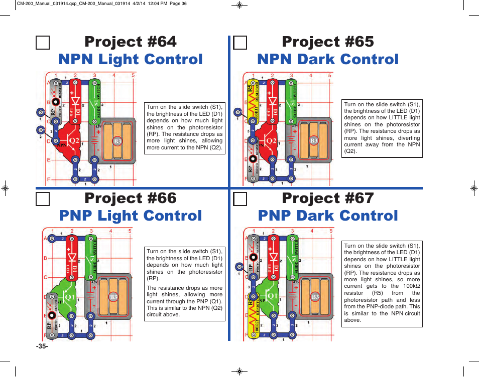 Elenco Circuit Maker Sound Plus 200 User Manual | Page 36 / 80