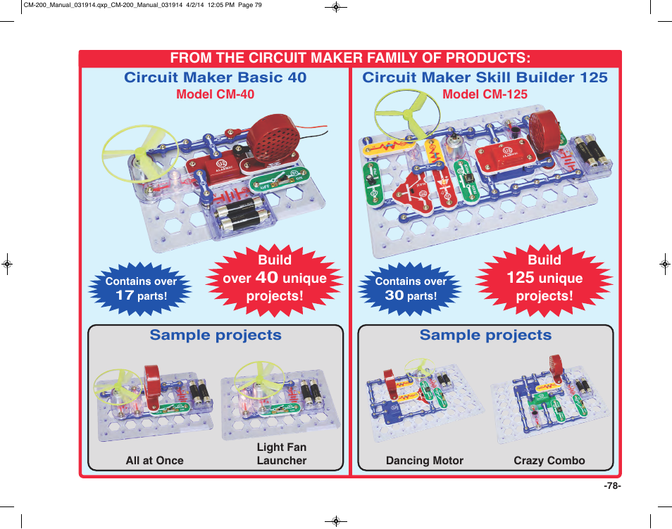 Elenco Circuit Maker Sound Plus 200 User Manual | Page 79 / 80