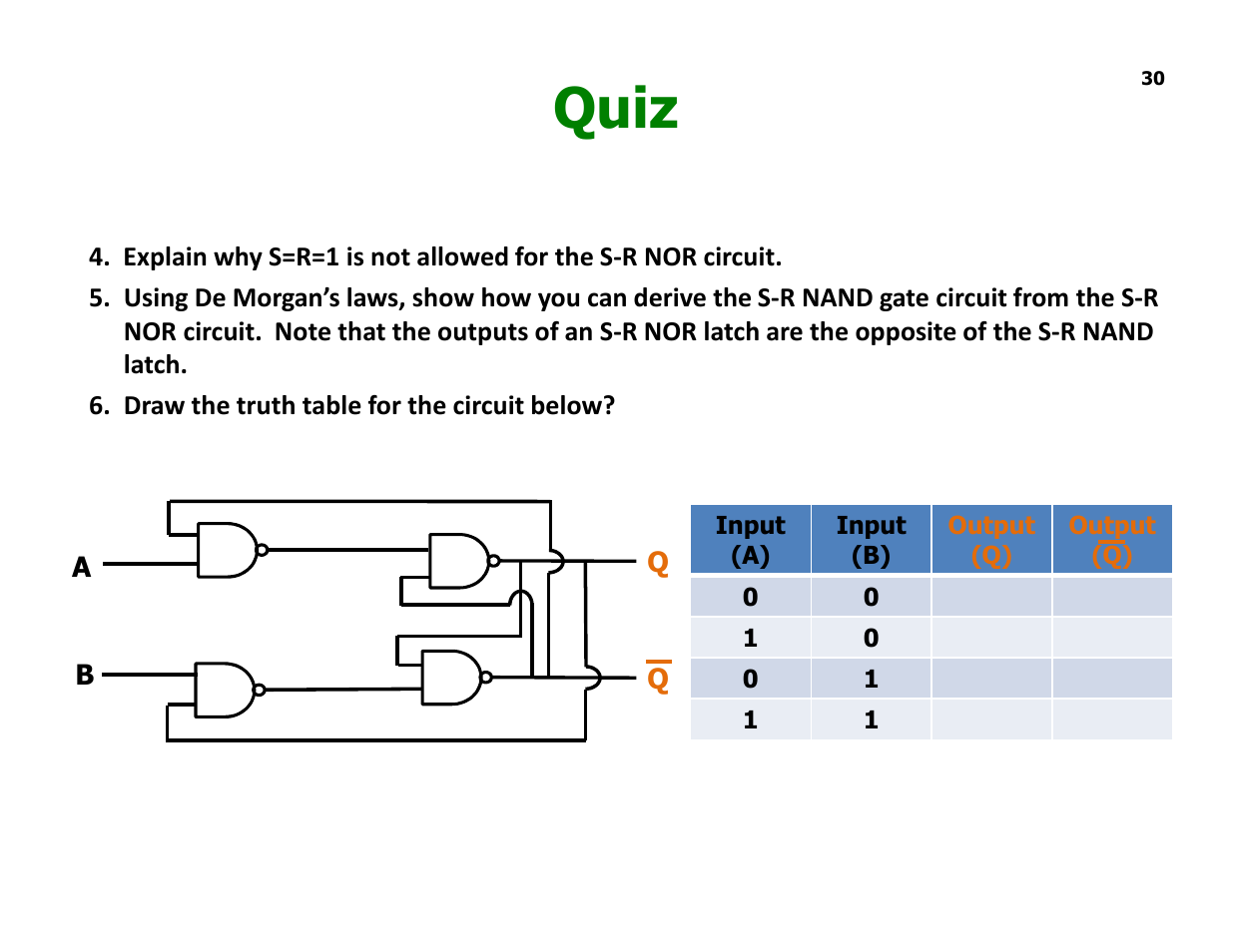 Quiz | Elenco Understanding Logic Gates and Circuits User Manual | Page 30 / 42