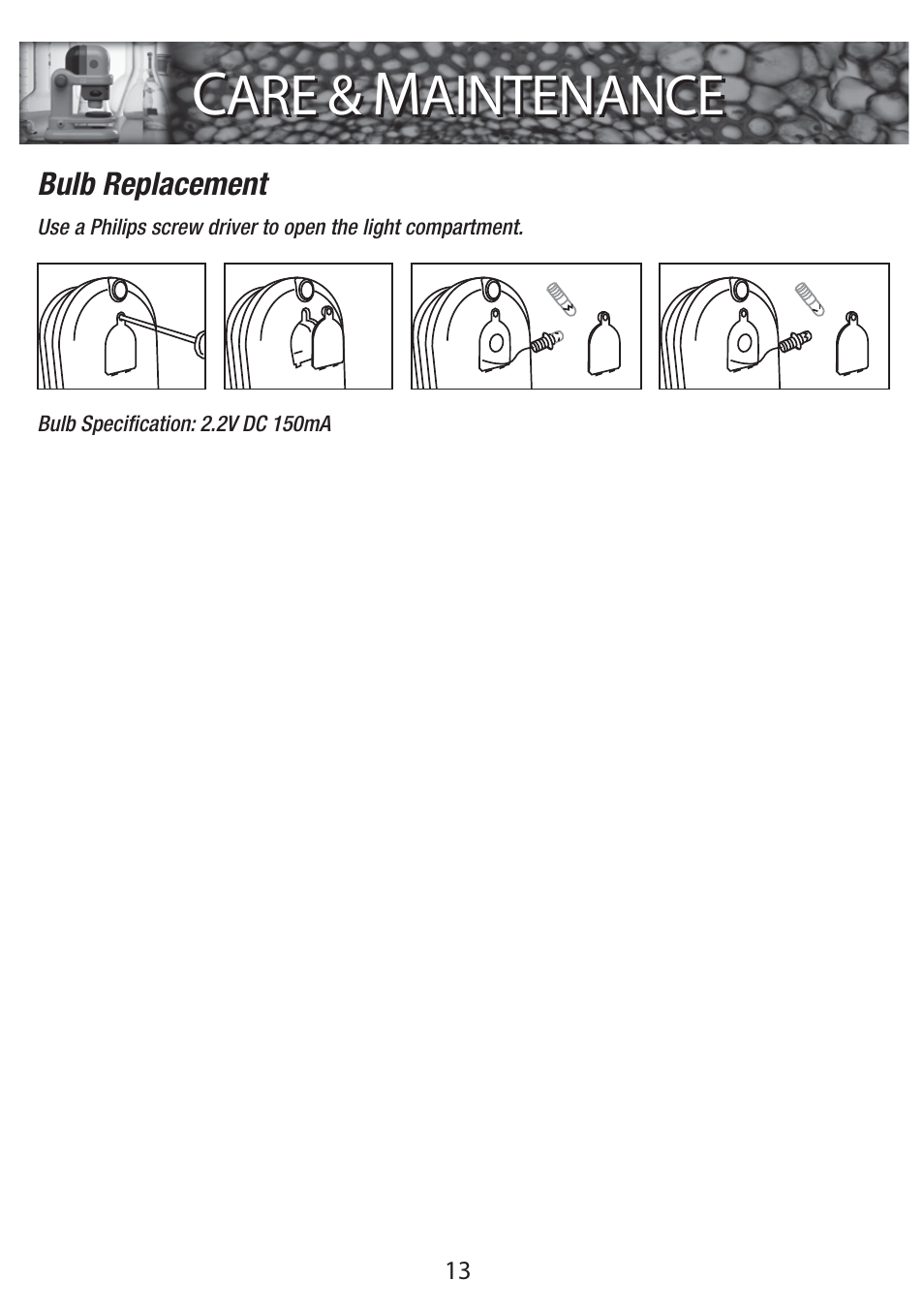 Aintenance | Elenco C2D Scope User Manual | Page 15 / 16