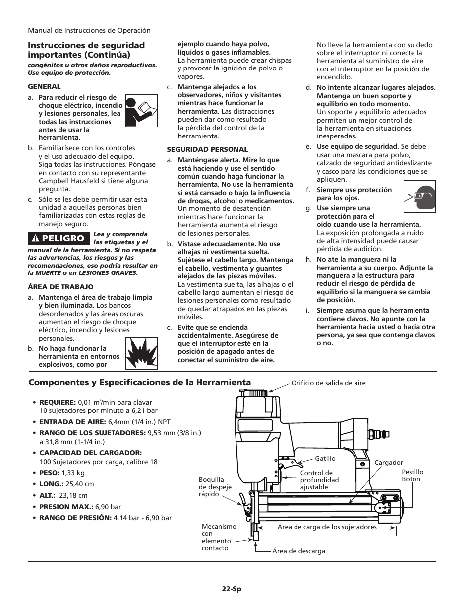 Campbell Hausfeld IN715601AV User Manual | Page 22 / 32