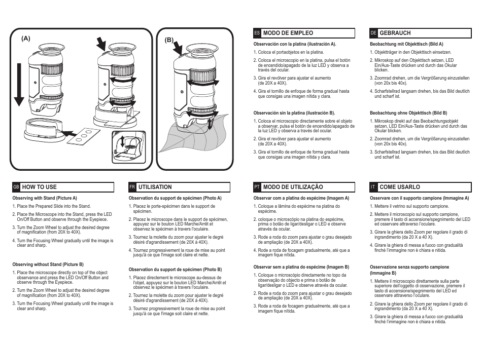 Elenco Handheld Microscope User Manual | Page 2 / 2