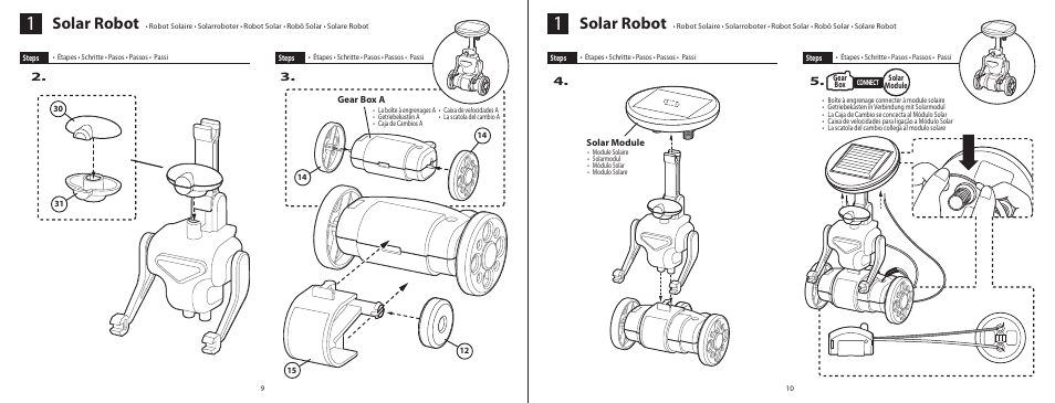 6l_el315_p09-10, Solar robot | Elenco 6-in-1 Solar Kit User Manual | Page 7 / 18