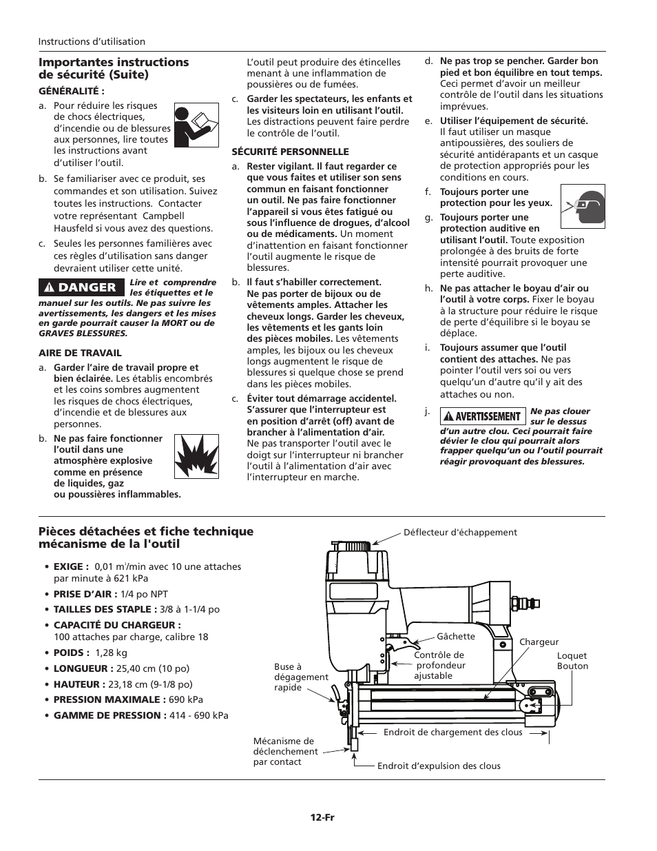Campbell Hausfeld NB003008 User Manual | Page 12 / 32