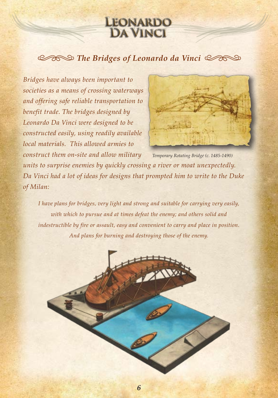 The bridges of leonardo da vinci | Elenco Swing Bridge User Manual | Page 8 / 20