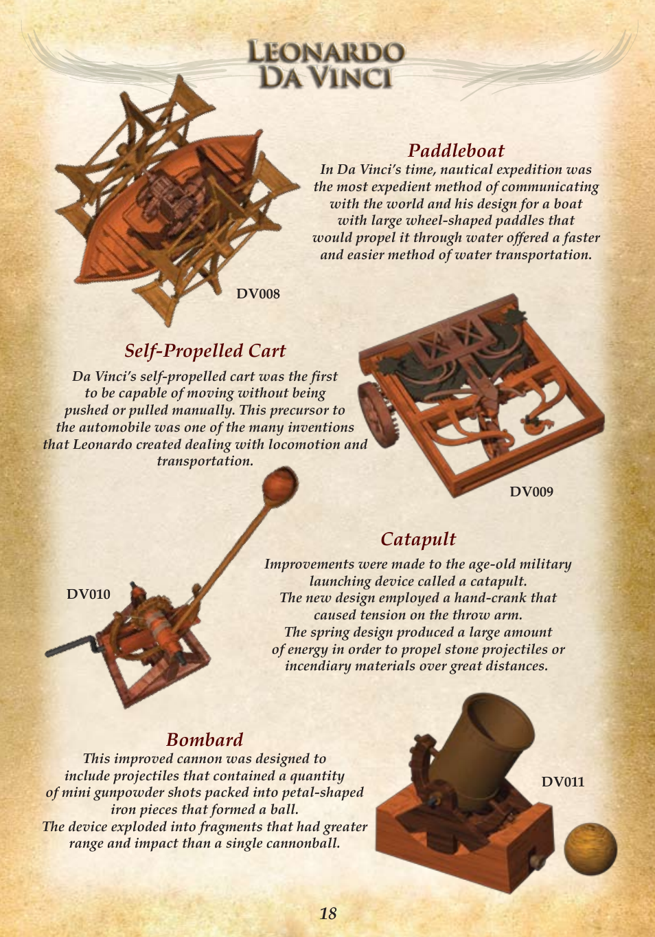 Paddleboat, Self-propelled cart, Catapult | Bombard | Elenco Armored Car User Manual | Page 20 / 24