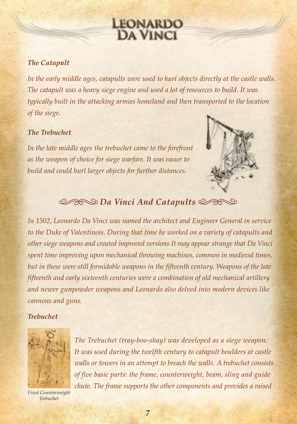 Da vinci and catapults | Elenco Catapult User Manual | Page 9 / 24