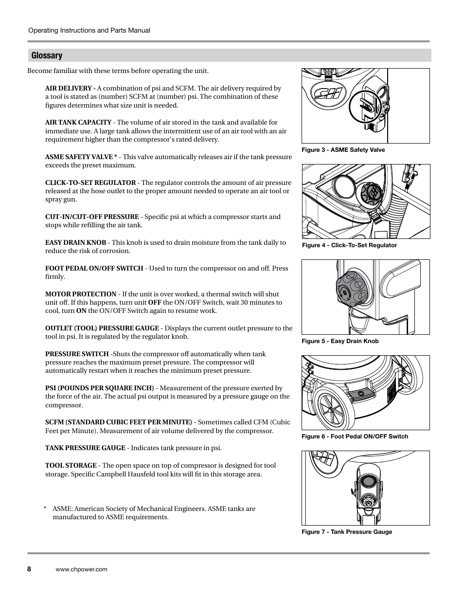 Glossary | Campbell Hausfeld WL6700 Series User Manual | Page 8 / 68