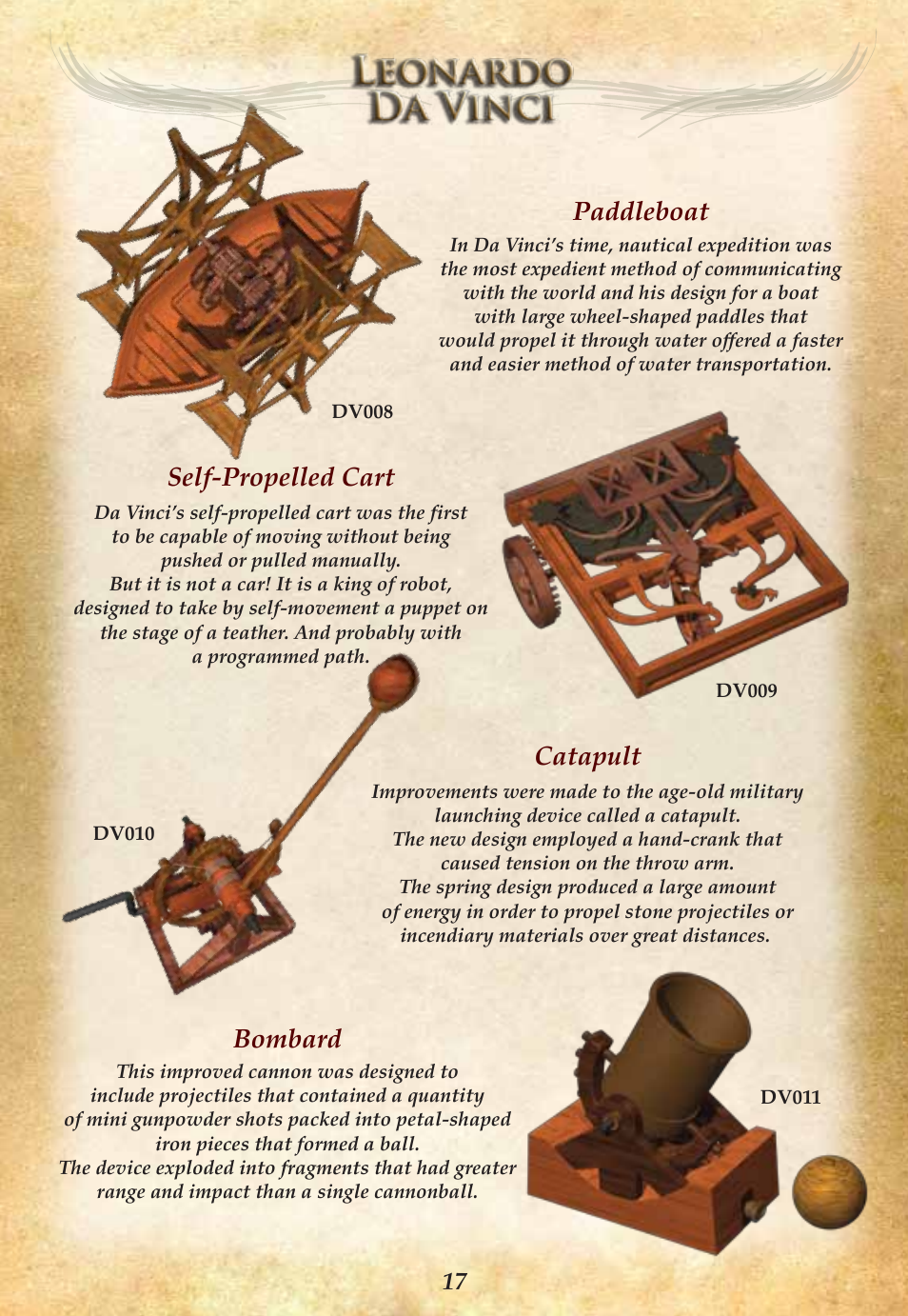Paddleboat, Self-propelled cart, Catapult | Bombard | Elenco Multiple Sling User Manual | Page 19 / 24