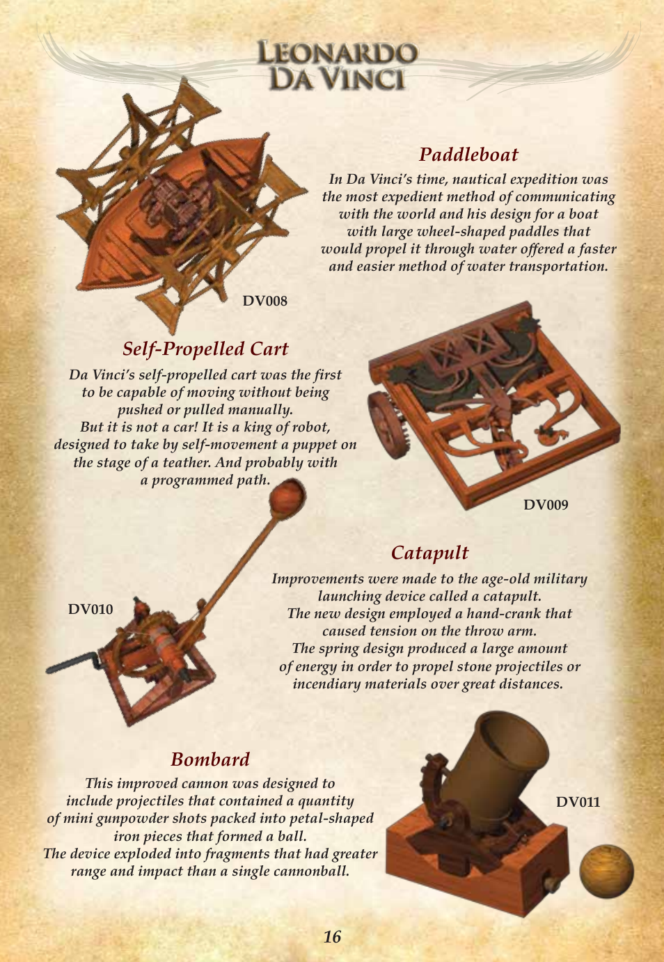 Paddleboat, Self-propelled cart, Catapult | Bombard | Elenco Ship Cannon with Shield User Manual | Page 18 / 24