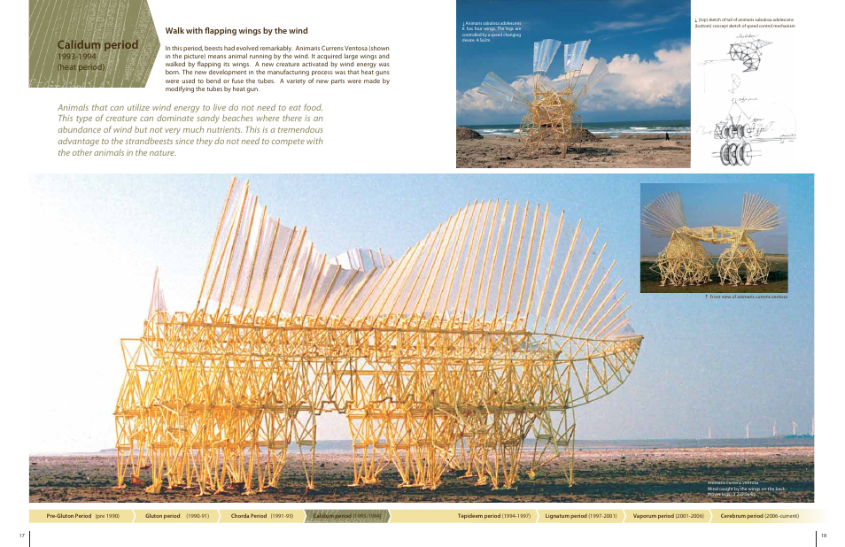 Calidum period, Walk with flapping wings by the wind | Elenco Strandbeest User Manual | Page 10 / 16