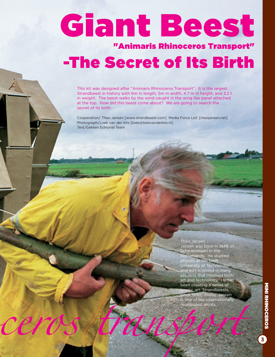 Giant beest, The secret of its birth | Elenco Rhinoceros Mini-Beest Kit User Manual | Page 3 / 24
