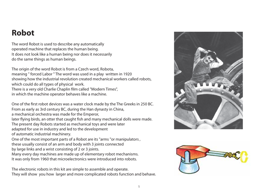 Robot | Elenco Robotics User Manual | Page 2 / 9