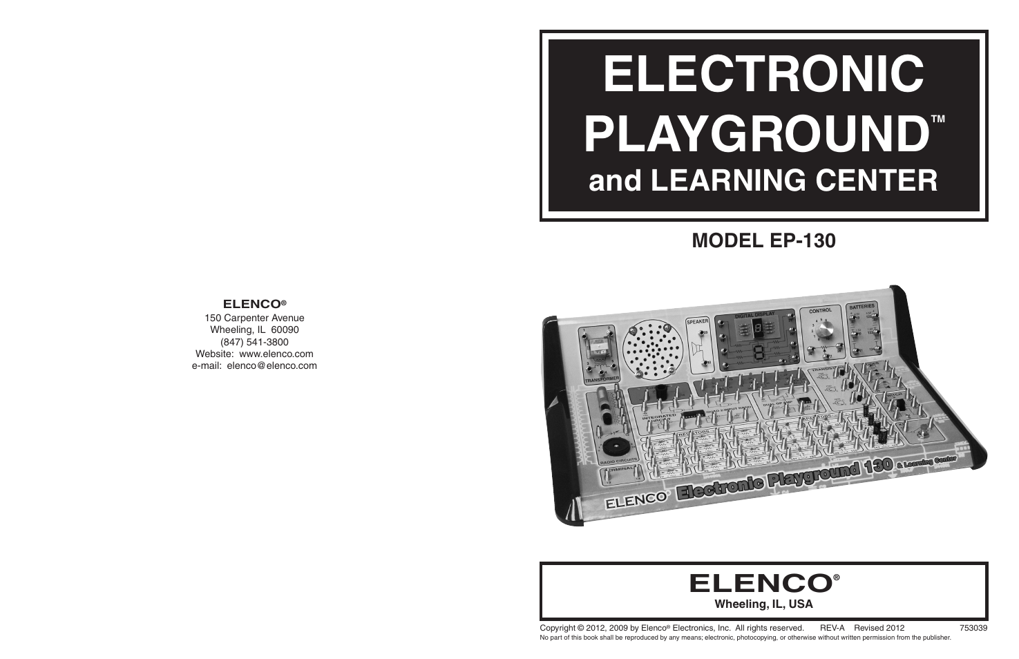 Elenco 130-in-1 Electronics Playground User Manual | 160 pages