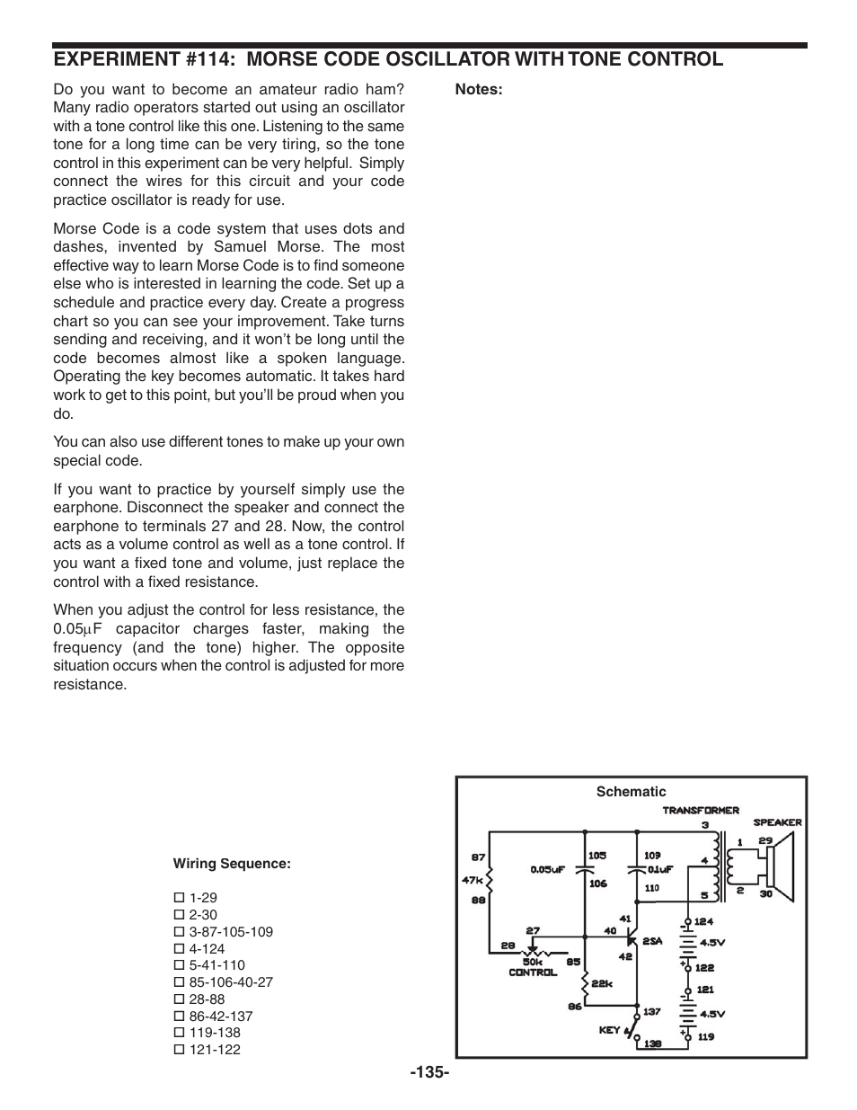 Elenco 130-in-1 Electronics Playground User Manual | Page 135 / 160