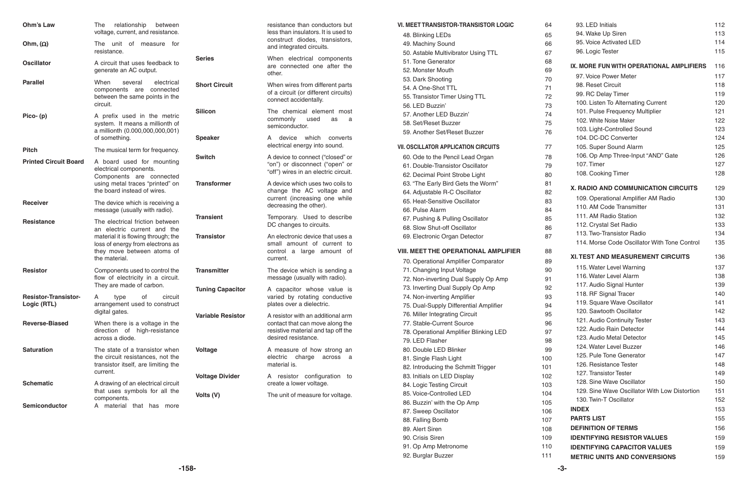 Elenco 130-in-1 Electronics Playground User Manual | Page 3 / 160