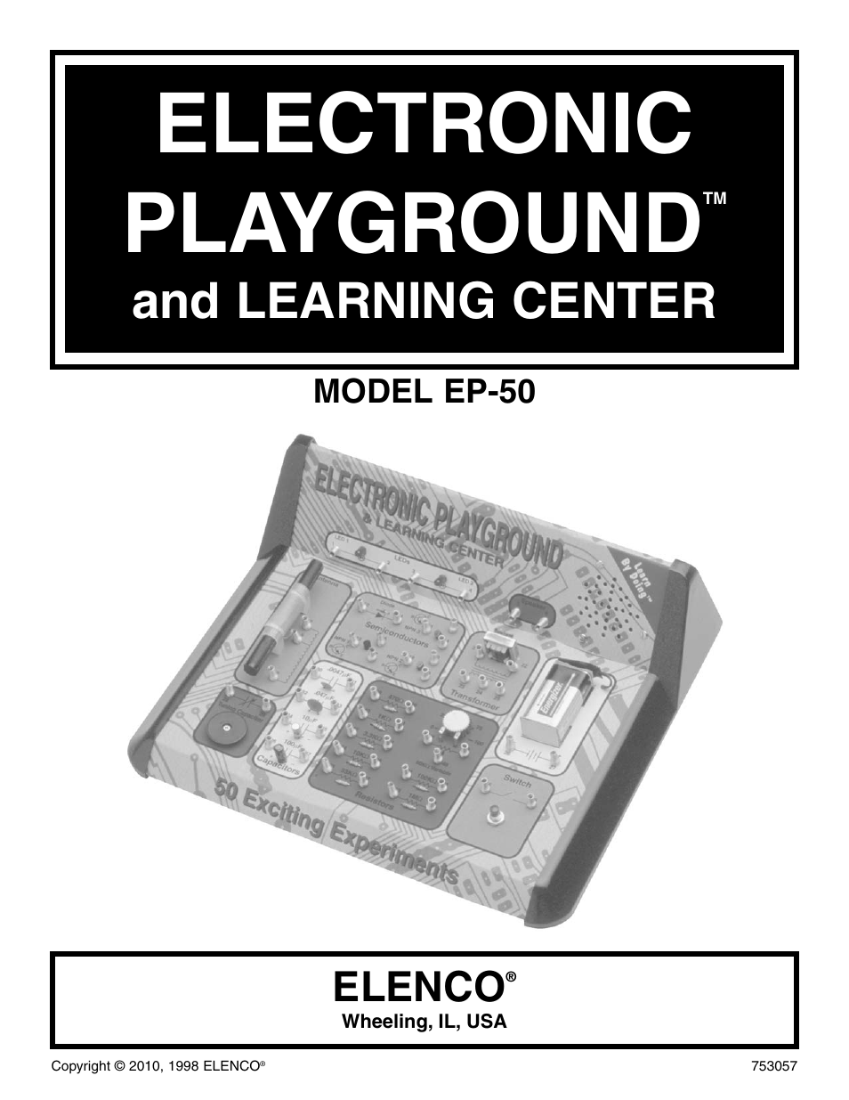 Elenco Electronic Playground 50-in-1 Experiments User Manual | 72 pages