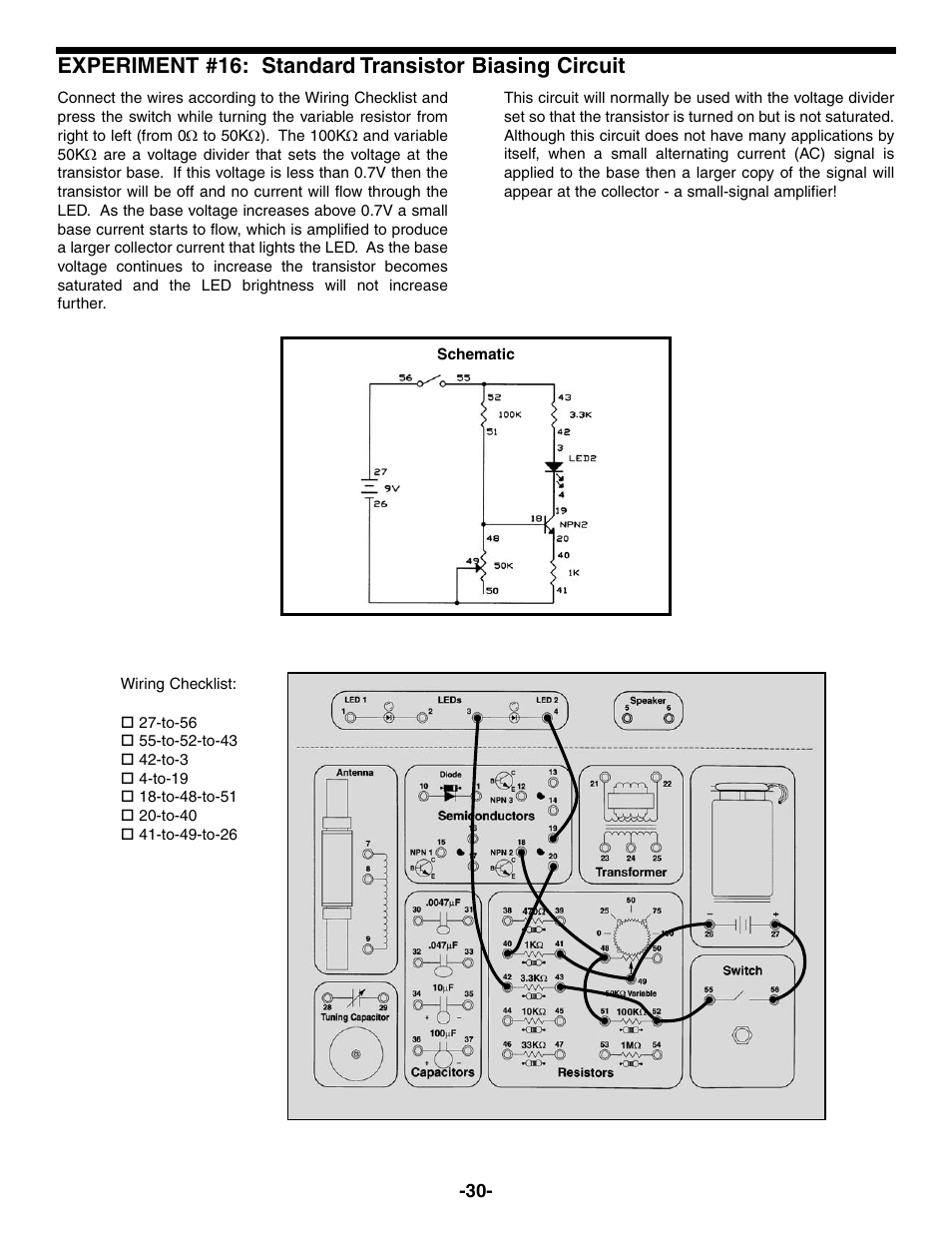 Elenco Electronic Playground 50-in-1 Experiments User Manual | Page 30 / 72