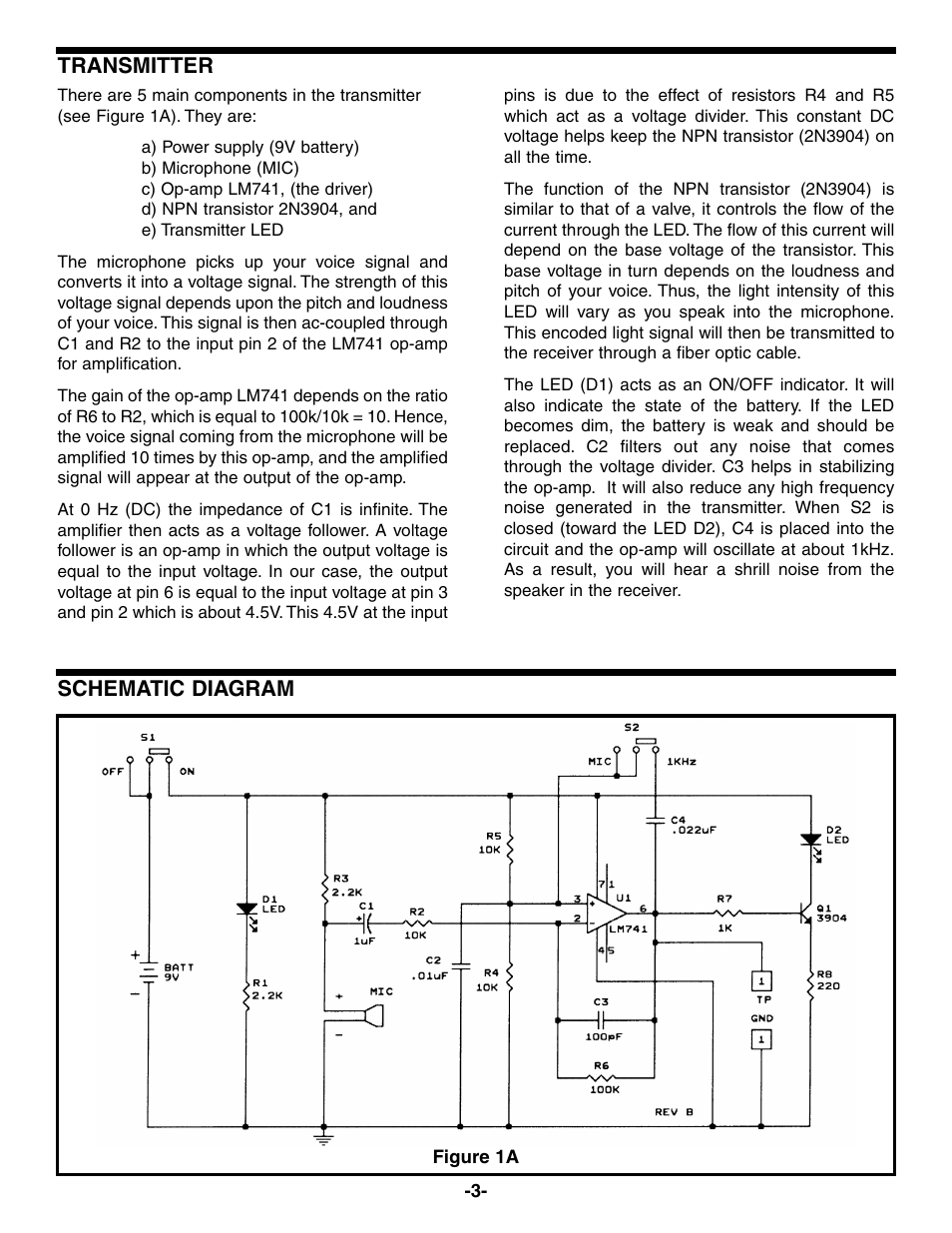 Elenco Fiber Optics Voice and Data Kit User Manual | Page 4 / 24