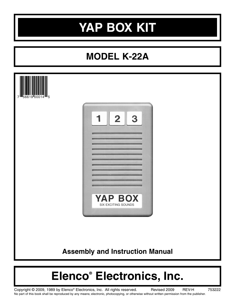 Elenco Yap Box User Manual | 8 pages