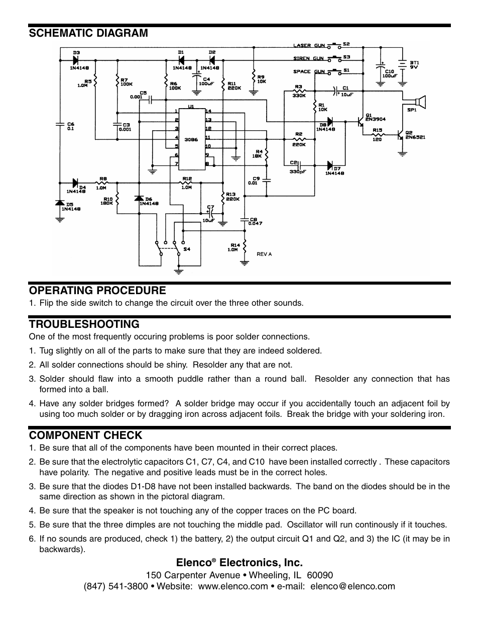 Elenco Yap Box User Manual | Page 8 / 8