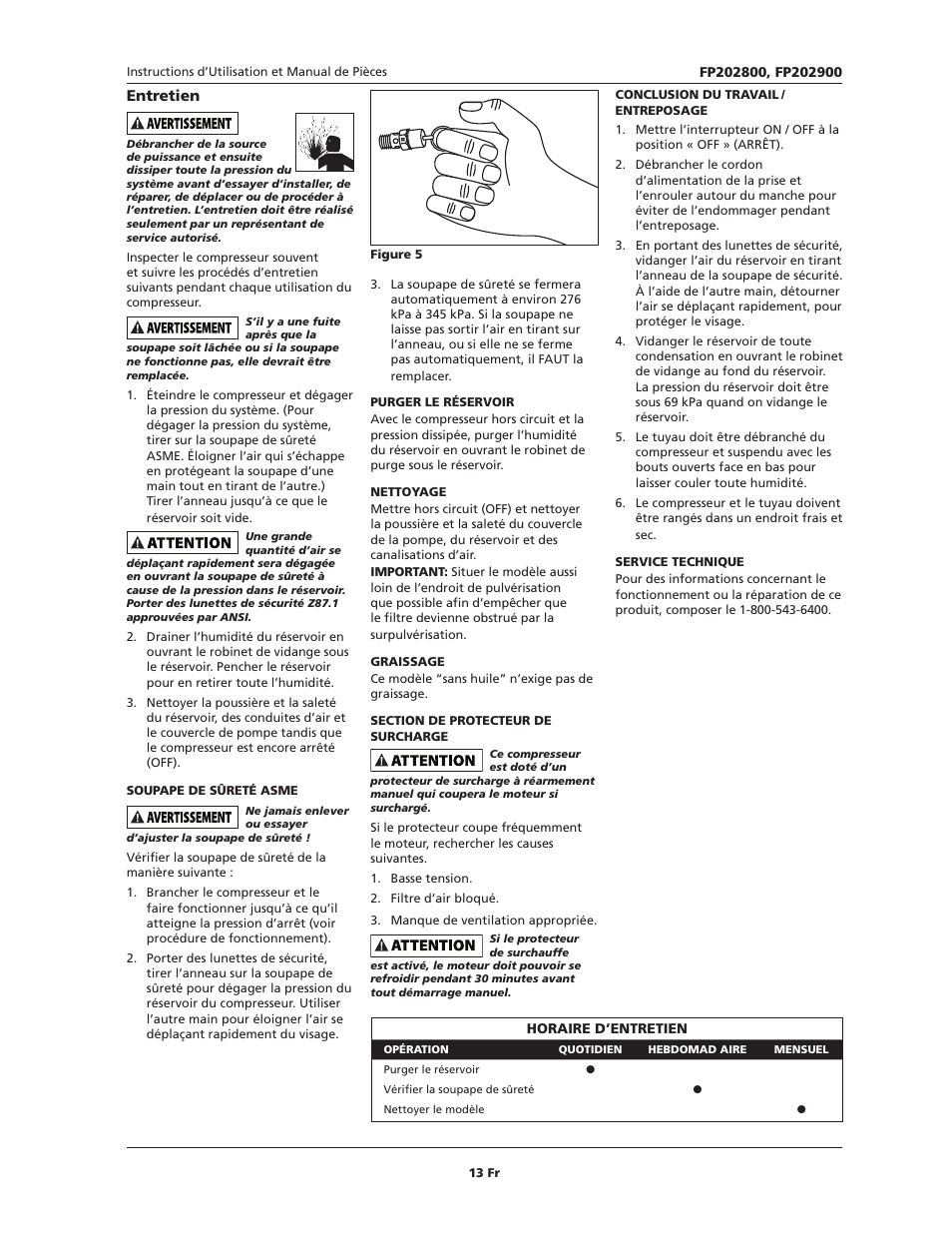 Campbell Hausfeld IN614206AV User Manual | Page 13 / 24