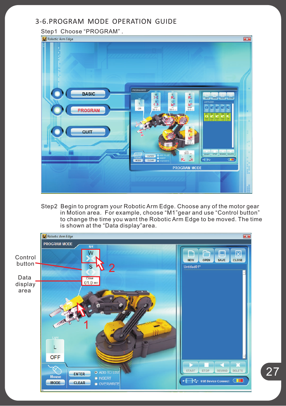 Elenco USB Interface for Robotic Arm Edge User Manual | Page 30 / 44