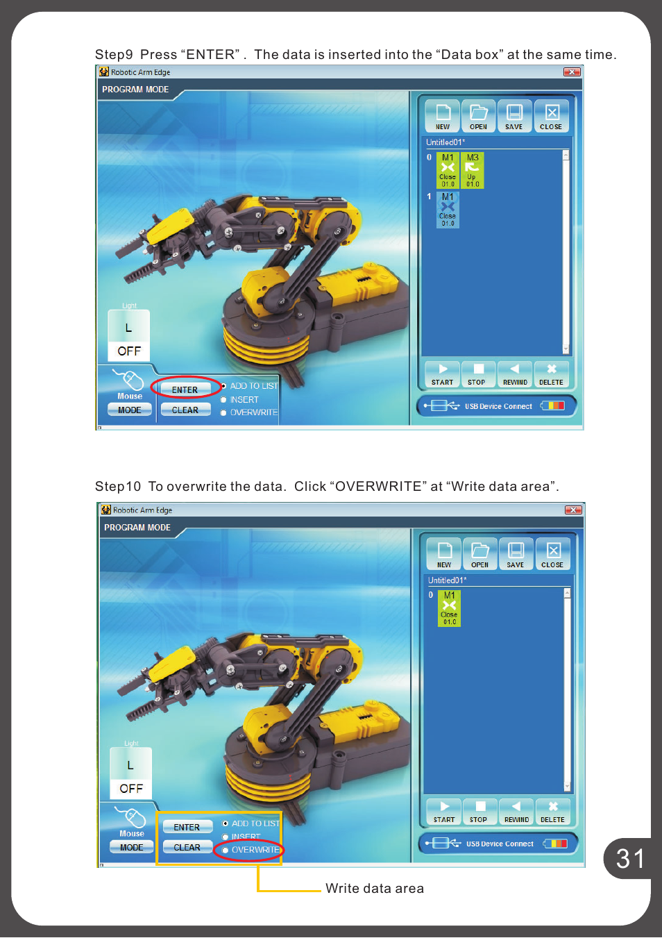 Elenco USB Interface for Robotic Arm Edge User Manual | Page 34 / 44