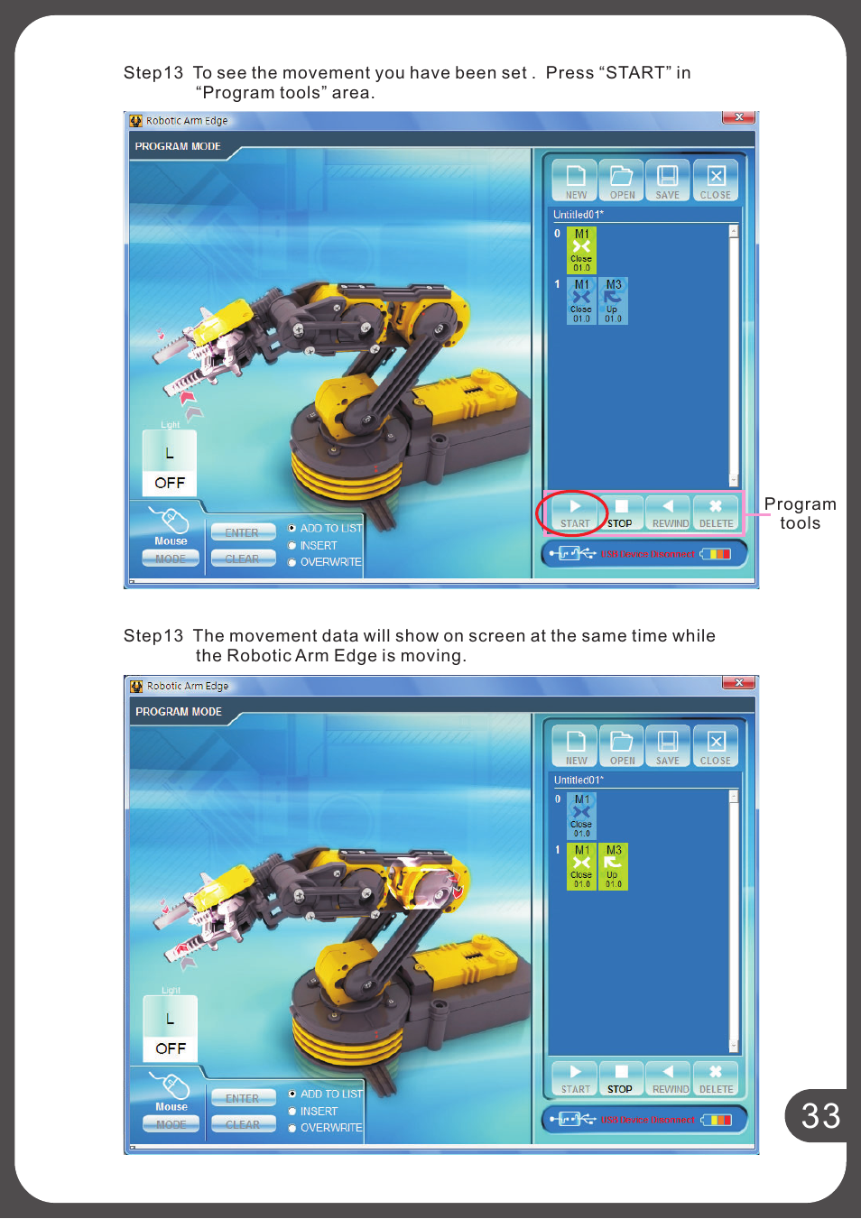 Elenco USB Interface for Robotic Arm Edge User Manual | Page 36 / 44
