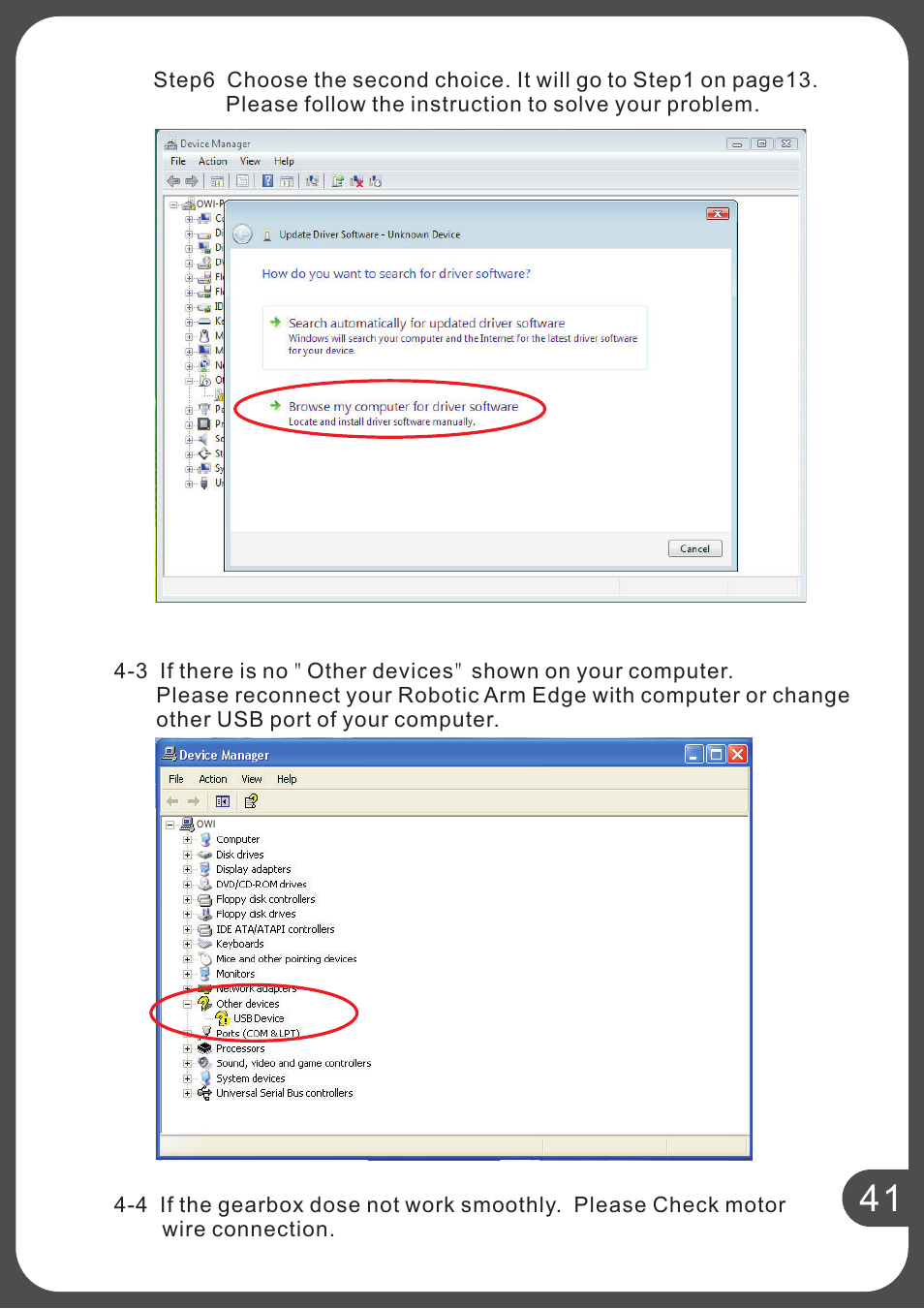 Elenco USB Interface for Robotic Arm Edge User Manual | Page 44 / 44