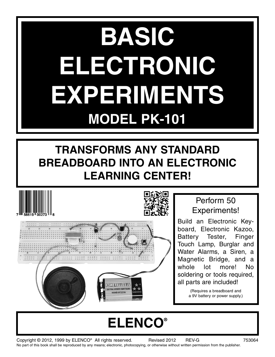 Elenco Basic Electronic Experiments User Manual | 72 pages