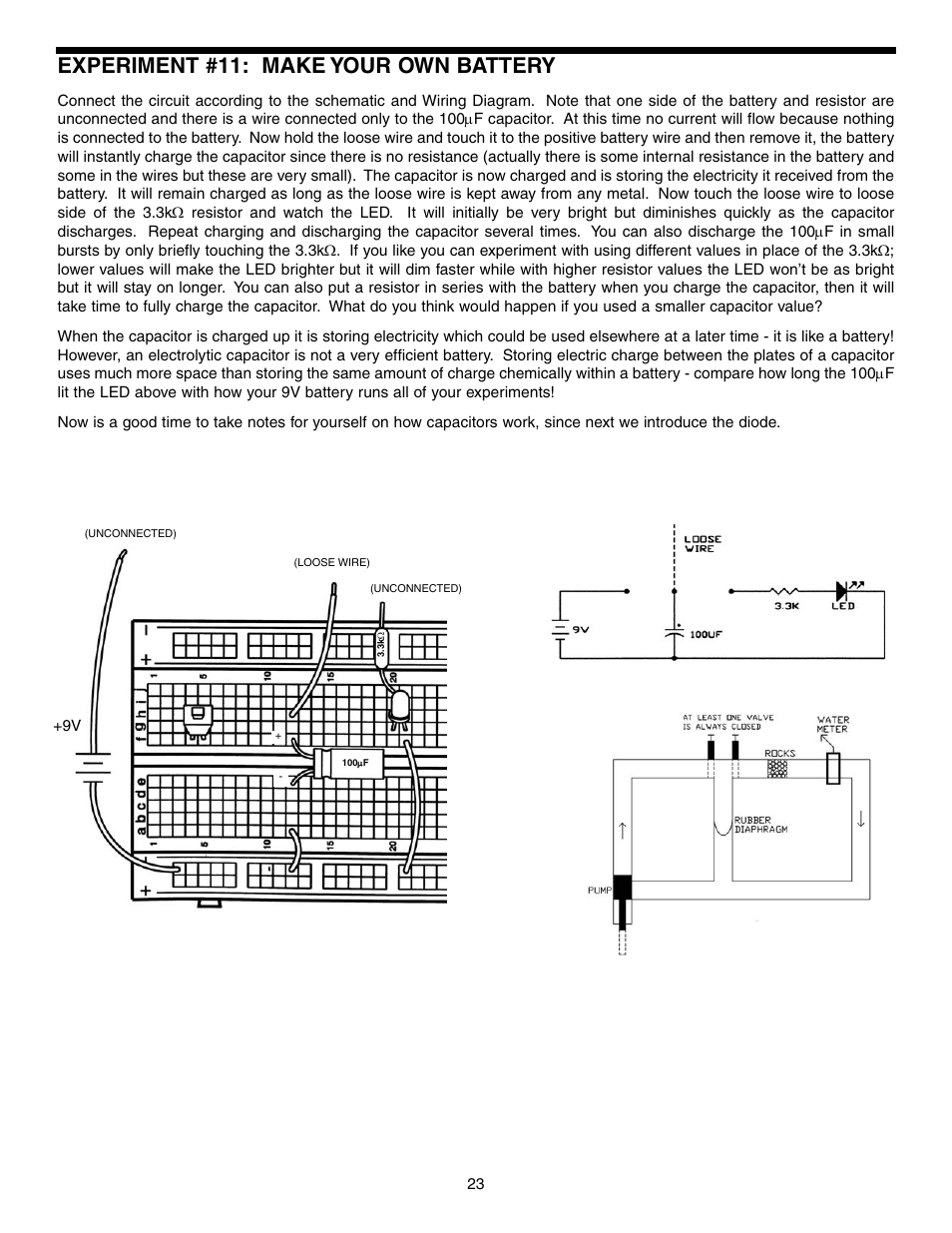 Experiment #11: make your own battery | Elenco Basic Electronic Experiments User Manual | Page 23 / 72