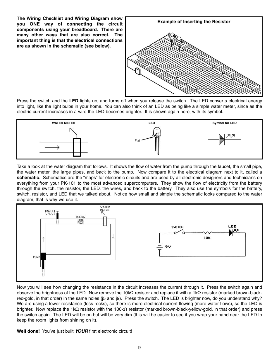 Elenco Basic Electronic Experiments User Manual | Page 9 / 72