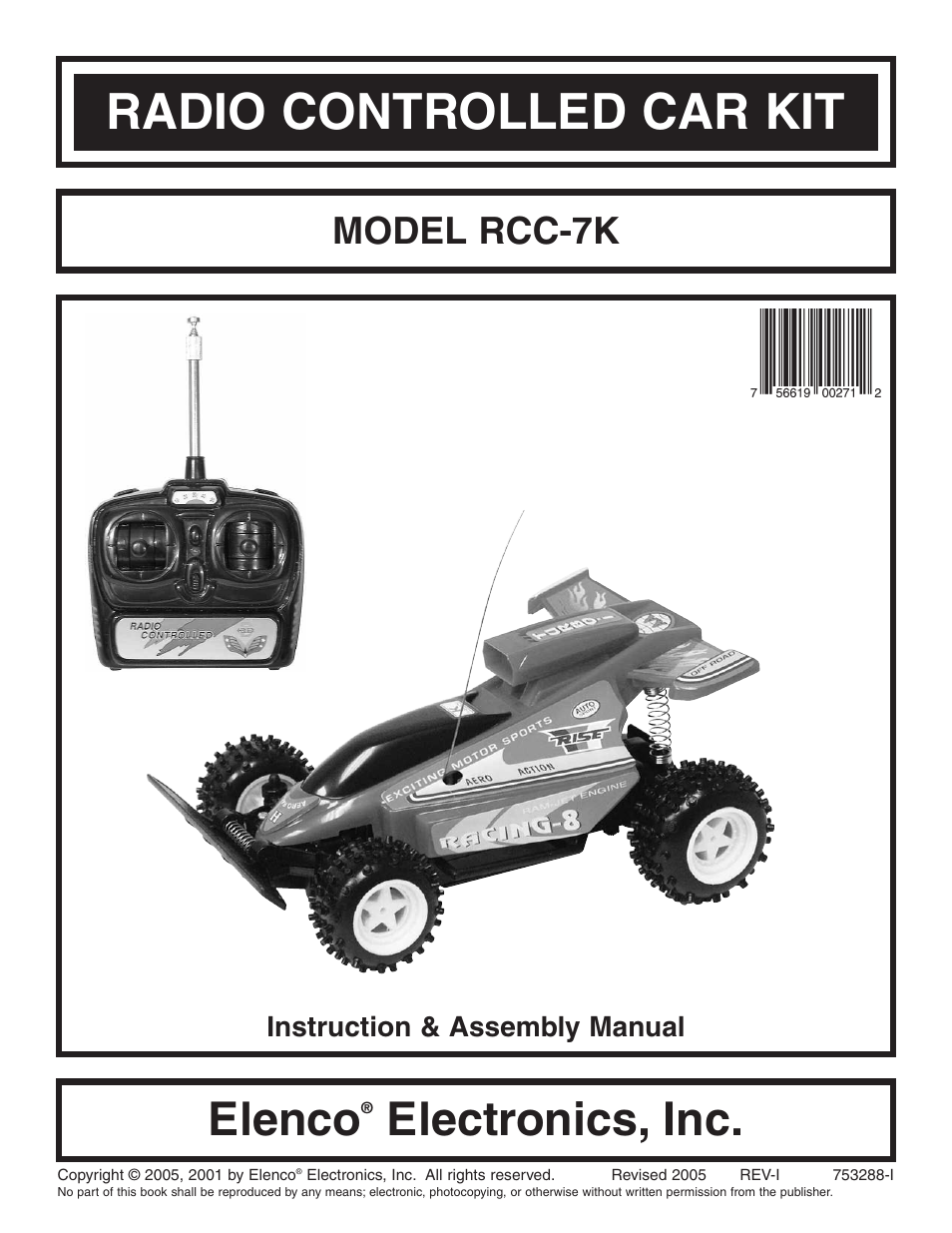 Elenco Radio Controlled Car Soldering User Manual | 36 pages
