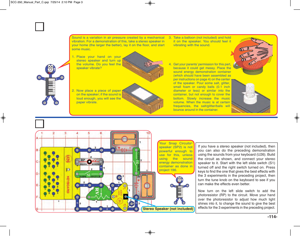 Elenco Snap Circuits® Deluxe Sound & Light Combo User Manual | Page 115 / 168